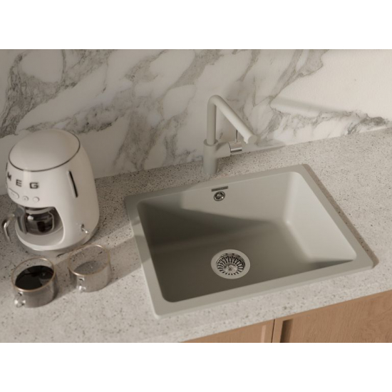 Мойка для кухни RIVELATO Berkana 50 560х430 мм кварцевая, topazio