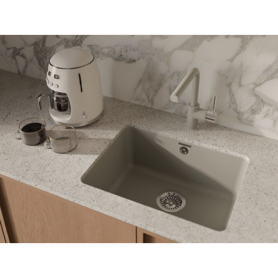 Мойка для кухни RIVELATO Berkana 50 560х430 мм кварцевая, topazio