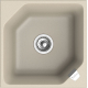 Мойка для кухни RIVELATO Locus 50 500х500 мм кварцевая, beige scuro