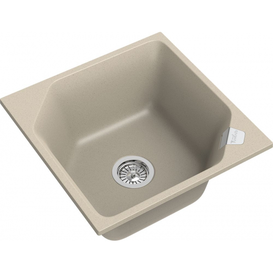 Мойка для кухни RIVELATO Locus 50 500х500 мм кварцевая, beige scuro