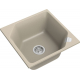 Мойка для кухни RIVELATO Locus 50 500х500 мм кварцевая, beige scuro