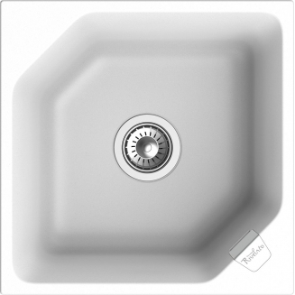 Мойка для кухни RIVELATO Locus 50 500х500 мм кварцевая, brina