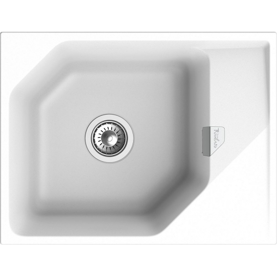 Мойка для кухни RIVELATO Locus 65 с крылом 650х500 мм кварцевая, brina