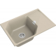 Мойка для кухни RIVELATO Locus 75 с крылом 750х500 мм кварцевая, beige scuro
