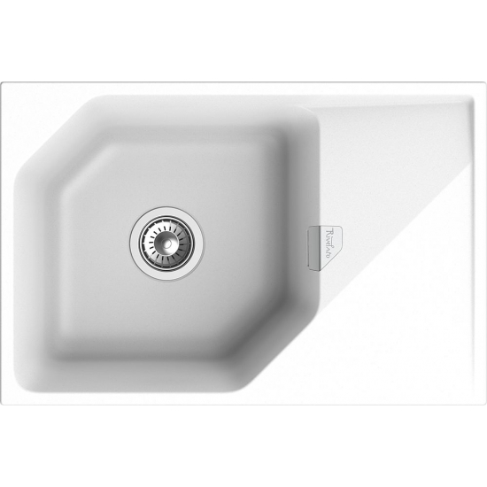 Мойка для кухни RIVELATO Locus 75 с крылом 750х500 мм кварцевая, brina