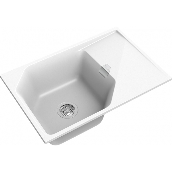 Мойка для кухни RIVELATO Locus 75 с крылом 750х500 мм кварцевая, brina