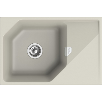 Мойка для кухни RIVELATO Locus 75 с крылом 750х500 мм кварцевая, topazio
