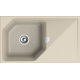 Мойка для кухни RIVELATO Locus 85 с крылом 850х500 мм кварцевая, beige scuro