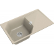 Мойка для кухни RIVELATO Locus 85 с крылом 850х500 мм кварцевая, beige scuro