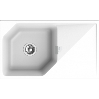 Мойка для кухни RIVELATO Locus 85 с крылом 850х500 мм кварцевая, brina