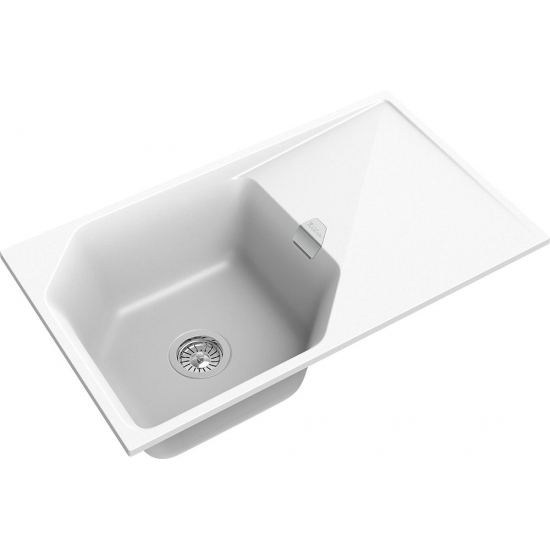 Мойка для кухни RIVELATO Locus 85 с крылом 850х500 мм кварцевая, brina