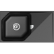 Мойка для кухни RIVELATO Locus 85 с крылом 850х500 мм кварцевая, nero