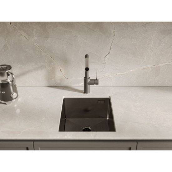 Мойка для кухни RIVELATO Rinox 3844 UN 380х440x1 мм, PVD black