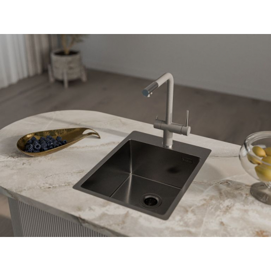 Мойка для кухни RIVELATO Rinox 3850 380х500x1 мм, PVD black