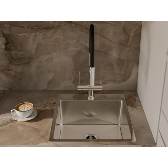 Мойка для кухни RIVELATO Rinox 4450 440х500x1 мм, сатин