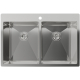 Мойка для кухни RIVELATO Rinox 7450 740х500x1 мм, двухчашевая, сатин