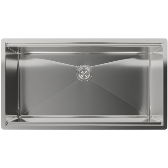 Мойка для кухни RIVELATO Rinox 8044 UN 800х440x1 мм, с коландером и ролл-матом, сатин