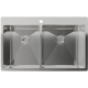 Мойка для кухни RIVELATO Rinox 8050B2 800х500x1 мм, двухчашевая, сатин