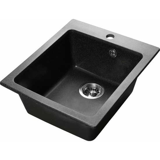 Мойка для кухни SANTREK AQUA PRO Boxy SA-B505 427х505 мм, чёрный