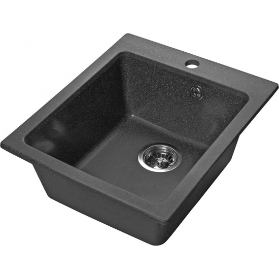Мойка для кухни SANTREK AQUA PRO Boxy SA-B505 427х505 мм, графит