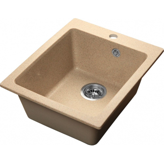 Мойка для кухни SANTREK AQUA PRO Boxy SA-B505 427х505 мм, песочный