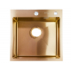 Мойка для кухни SANTREK AQUA PRO D5050HC 500х500x3 мм, с дозатором и коландером, бронза