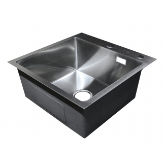 Мойка для кухни SANTREK AQUA PRO D5050HS 500х500x3 мм, с дозатором и коландером, сатин