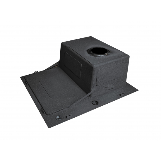 Мойка для кухни SANTREK AQUA PRO D6050HRB 600х500x3 мм правая, с дозатором и коландером, графит