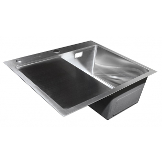 Мойка для кухни SANTREK AQUA PRO D6050HRS 600х500x3 мм правая, с дозатором и коландером, сатин