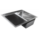 Мойка для кухни SANTREK AQUA PRO D6050HRS 600х500x3 мм правая, с дозатором и коландером, сатин