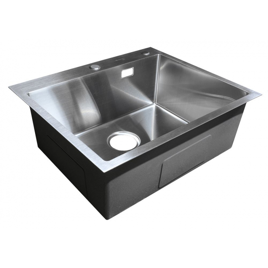 Мойка для кухни SANTREK AQUA PRO D6050HS 600х500x3 мм, с дозатором и коландером, сатин