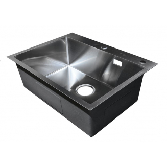 Мойка для кухни SANTREK AQUA PRO D6548HS 650х480x3 мм, с дозатором и коландером, сатин