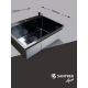 Мойка для кухни SANTREK AQUA PRO D7048HB 700х480x3 мм, с дозатором и коландером, графит