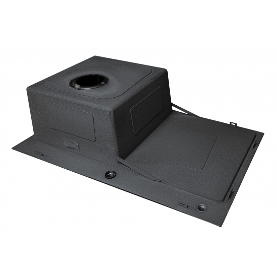 Мойка для кухни SANTREK AQUA PRO D7848HLB 780х480x3 мм левая, с дозатором и коландером, графит