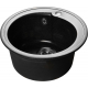 Мойка для кухни SANTREK AQUA PRO Round SA-R450 D=443 мм, чёрный