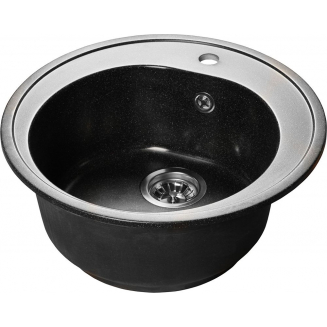 Мойка для кухни SANTREK AQUA PRO Round SA-R510 D=508 мм, чёрный