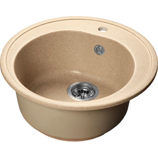 Мойка для кухни SANTREK AQUA PRO Round SA-R510 D=508 мм, песочный