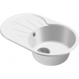 Мойка для кухни SANTREK AQUA PRO Round SA-R750L чаша+крыло 746х455 мм, иней