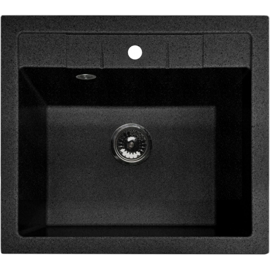 Мойка для кухни SANTREK AQUA PRO Square SA-S561 560х500 мм, чёрный