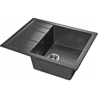 Мойка для кухни SANTREK AQUA PRO Square SA-S650L чаша+крыло 650х500 мм, графит