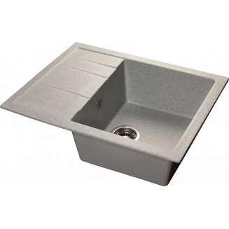 Мойка для кухни SANTREK AQUA PRO Square SA-S650L чаша+крыло 650х500 мм, серый