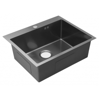 Мойка для кухни SANTREK AQUA STANDART D6050H-B 600х500x3 мм, графит