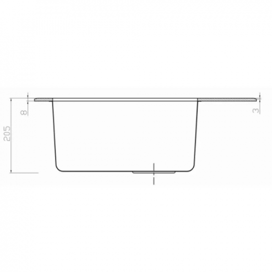 Мойка для кухни SEAMAN Eco Glass SMG-610 Black SS 610х500x1 мм, с клапан-автоматом