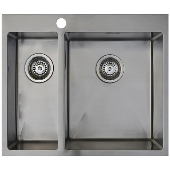 Мойка для кухни SEAMAN Eco Marino SMB-6151DLS двухчашевая 610х510x1,2 мм