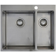 Мойка для кухни SEAMAN Eco Marino SMB-6151DRS двухчашевая 610х510x1,2 мм