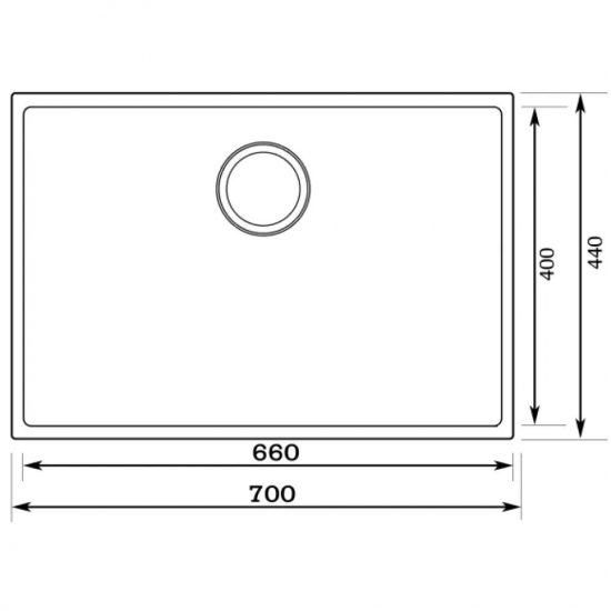 Мойка для кухни SEAMAN Eco Marino SME-700 700х440x1,2 мм