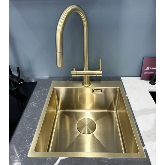 Мойка для кухни SEAMAN Eco Marino SMV-440 Light Gold 440х485x1,2 мм