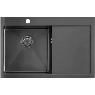 Мойка для кухни SEAMAN Eco Marino SMV-780R Gun Light 780х500x1,2 мм, левая