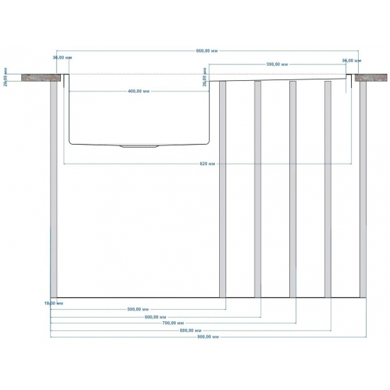Мойка для кухни SEAMAN Eco Marino SMV-860R 860х500x1,2 мм, левая