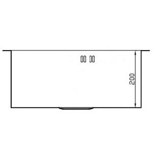 Мойка для кухни SEAMAN Eco Marino SMV-Z-510 510х500x1,2 мм, с клапан-автоматом